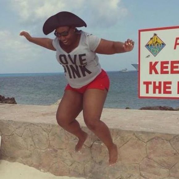 PINK Victoria's Secret Tops - VS Love Pink Burnout Graphic Tee